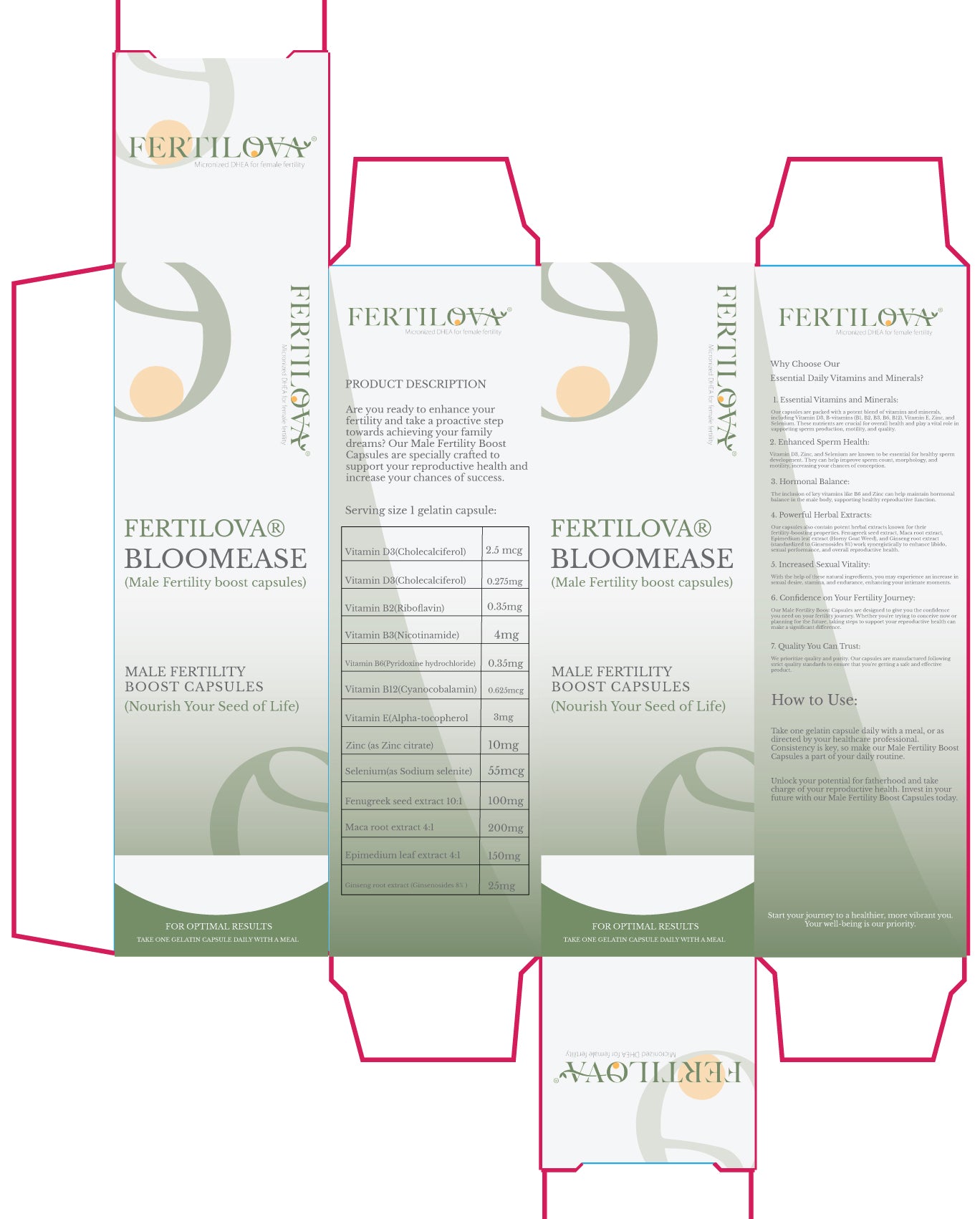 Fertilova® - Bloomease (Male Fertility boost capsules)